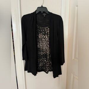 Elementz Shirt With Built In Cardigan